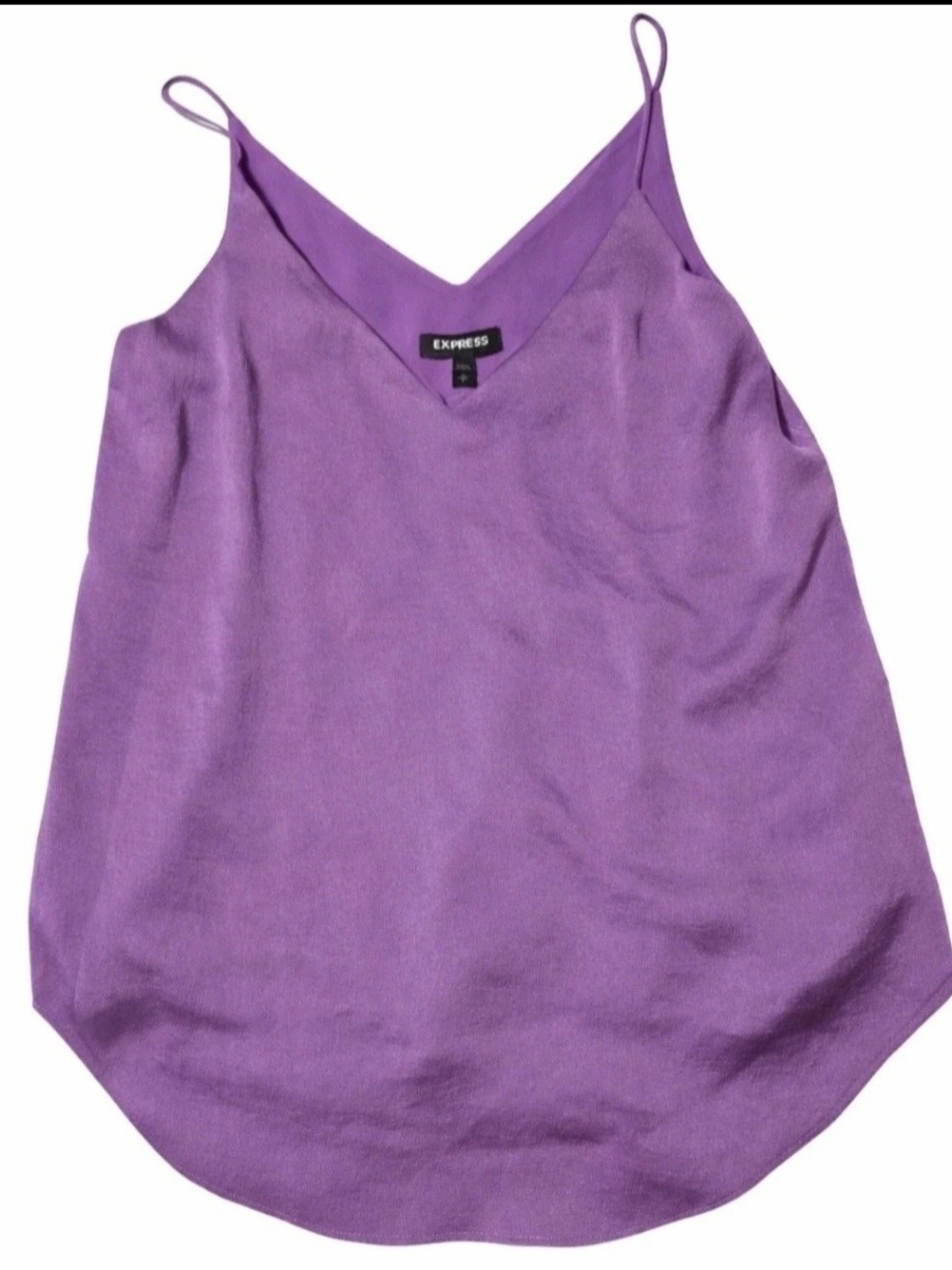 Express Lavender V-Neck Silk-Like Camisole